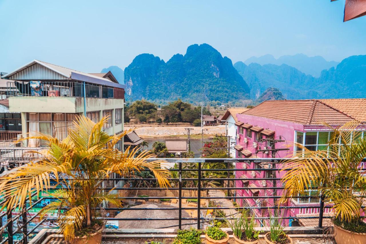 Vang Vieng Sunset Guesthouse & Restaurant Kültér fotó